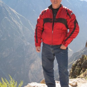 On the edge of the Colca Canyon