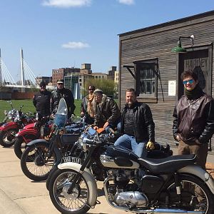 AJ And His T110 Tiger With Some Riding Buddies!