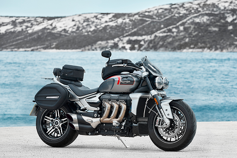 Triumph Rocket 3 GT with luggage