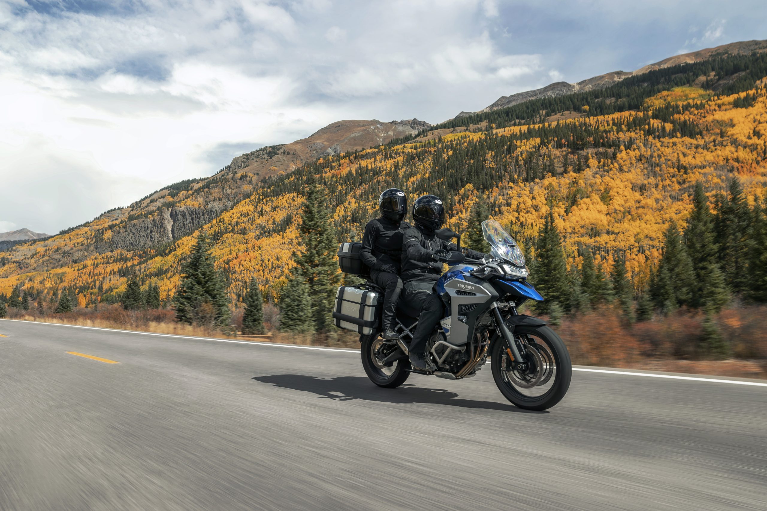 The Triumph Tiger line, complete with the GT, GT Explorer, Rally, Rally Explorer, and GT Pro